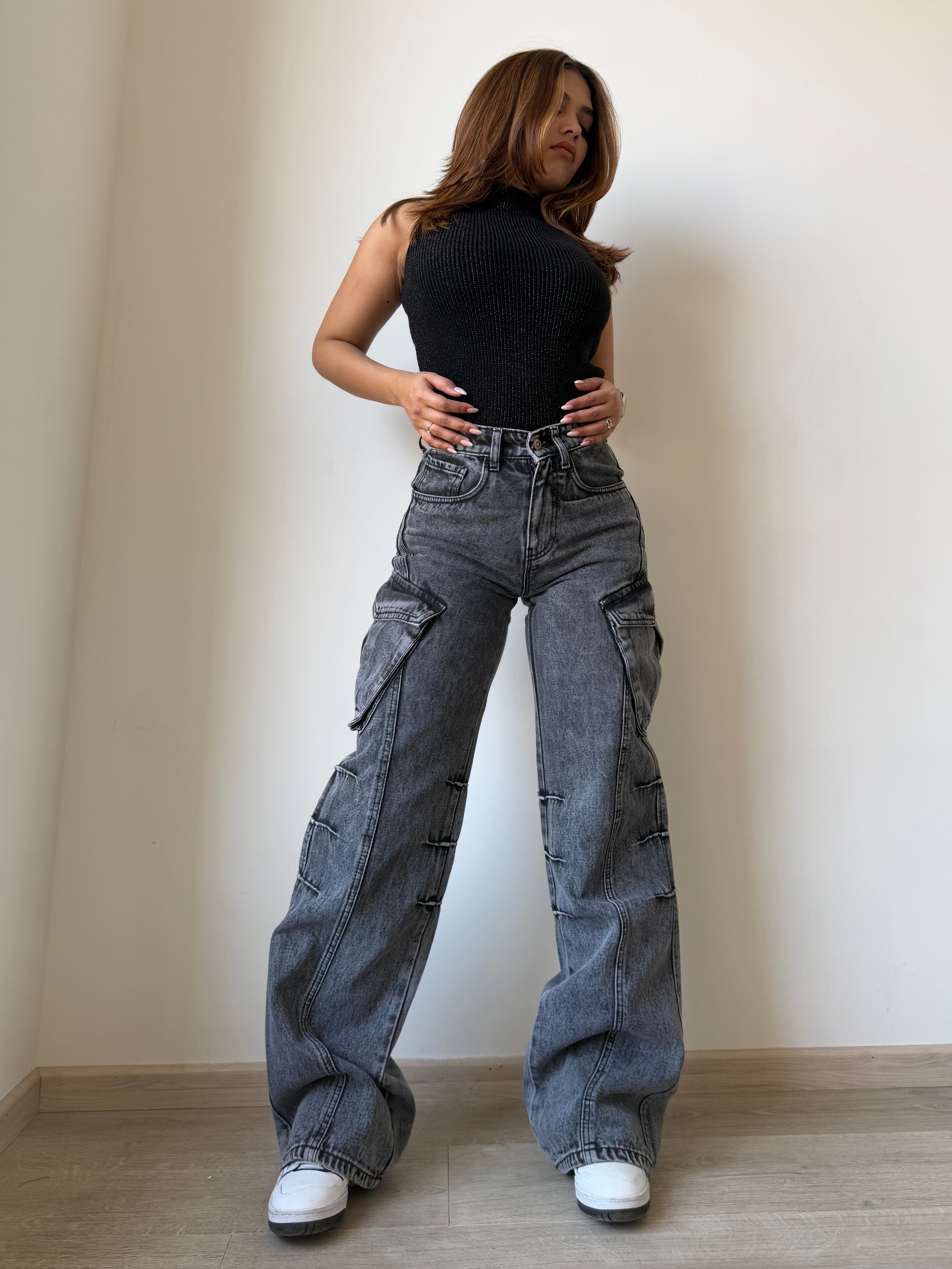 All Out Flare Cargo Unisex Jeans